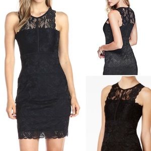 Guess Black Lace Ali Bodycon Dress